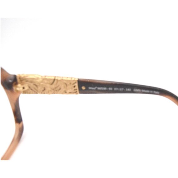 Maui Jim Swaying Palms MJ 530-93 Brown Stripe with 24K Gold FRAME - Picture 4 of 6